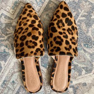 Madewell Leopard Calf Hair Gemma Mule